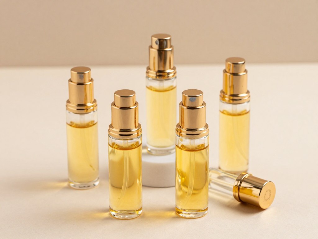 Botol minyak parfum atau attar dengan aplikator roll-on