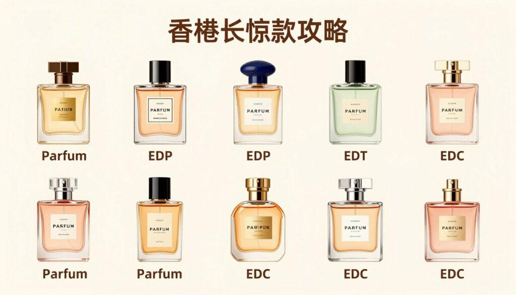 Perbandingan visual berbagai konsentrasi parfum